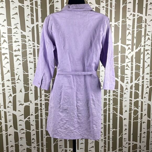 Pastel Purple Linen Blend 2 Piece Tank and Tunic Set M - Picture 5 of 11
